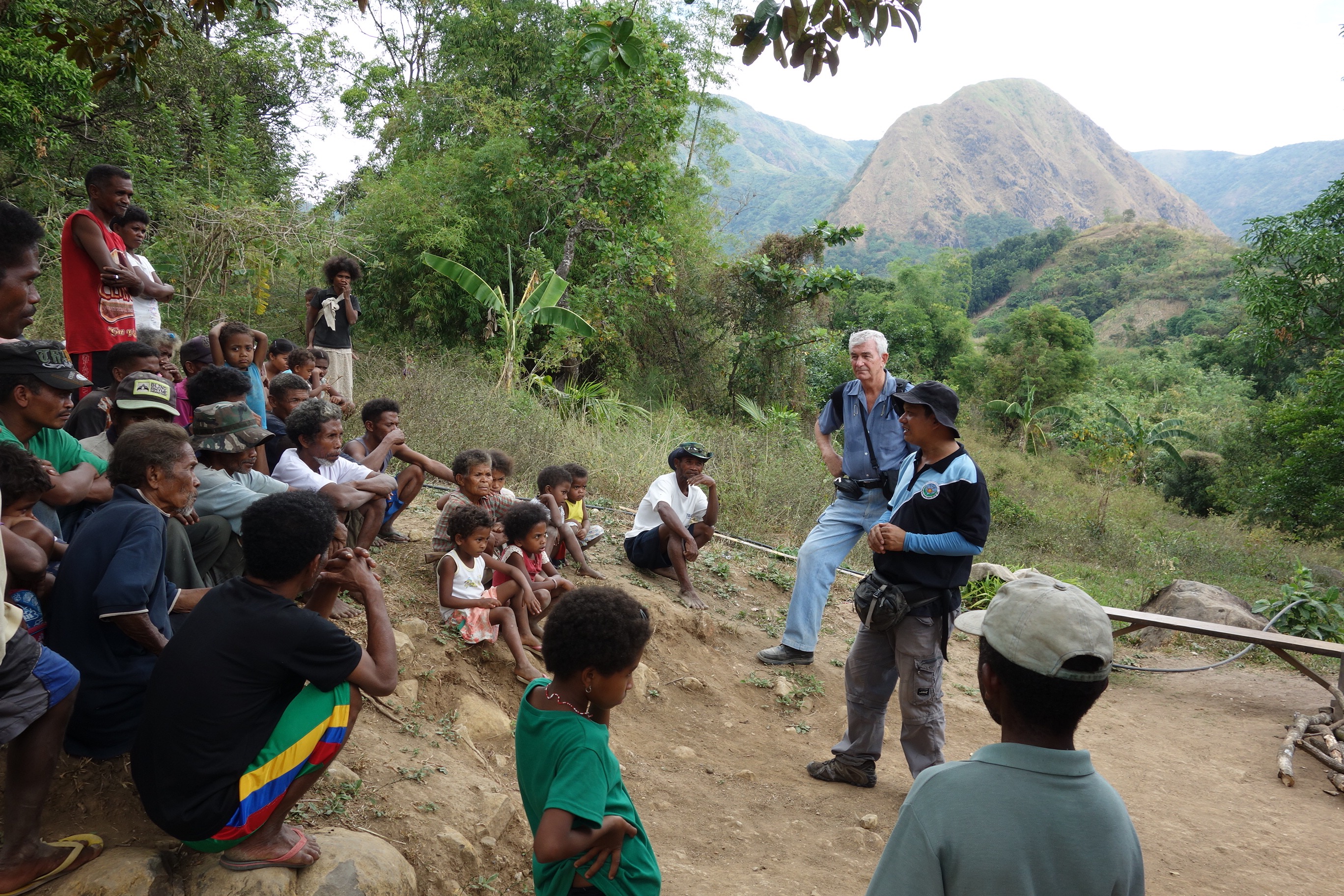 Preda Fair trade organic mango team visit the indigenous mangos farmers