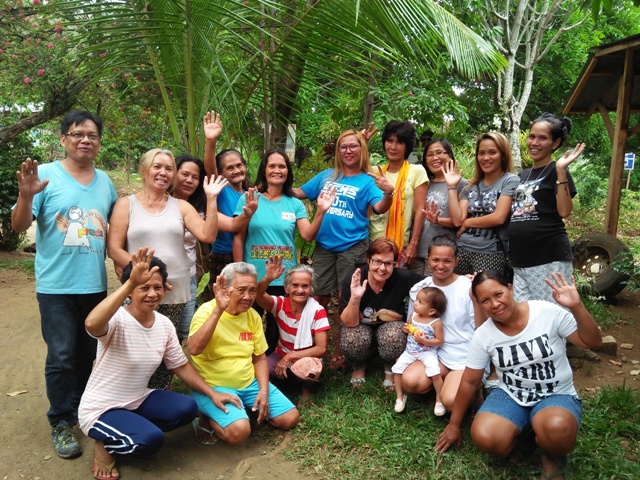 Meeting with the women's group